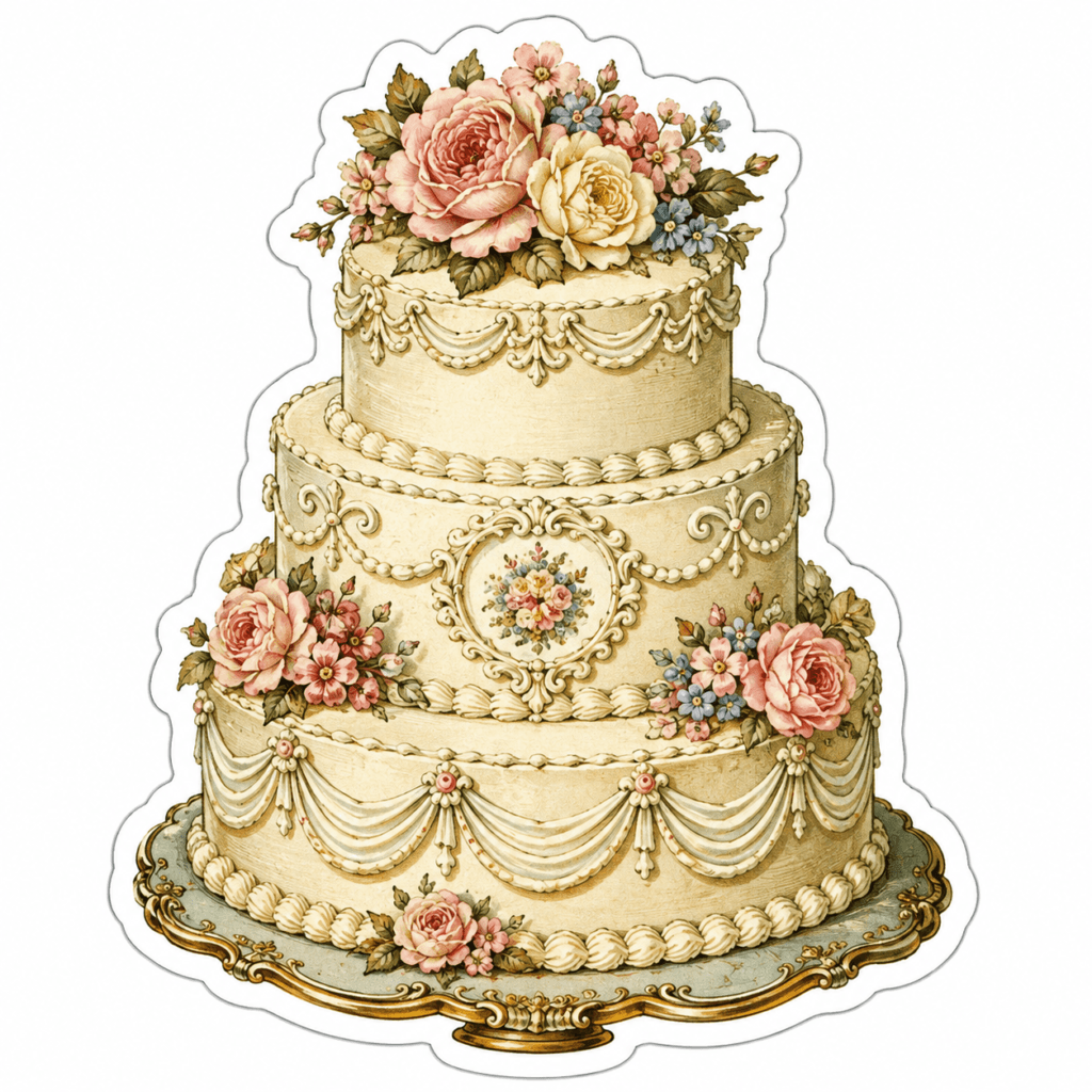 wedding sticker AI prompt