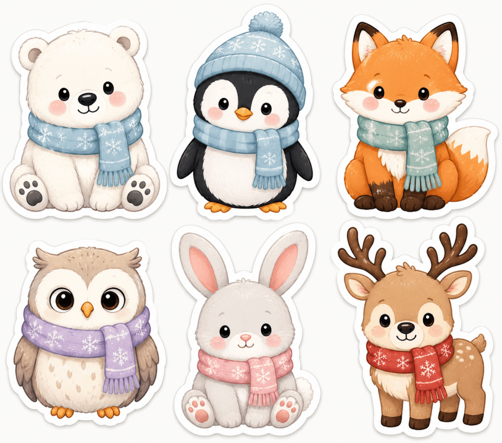 seasonal sticker AI prompts