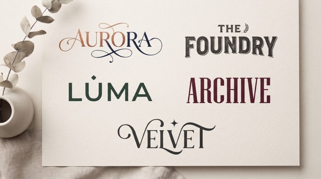 wordmark logo design