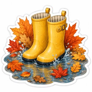autumn sticker AI prompts