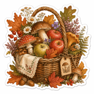autumn sticker AI prompts