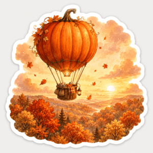 autumn sticker AI prompts