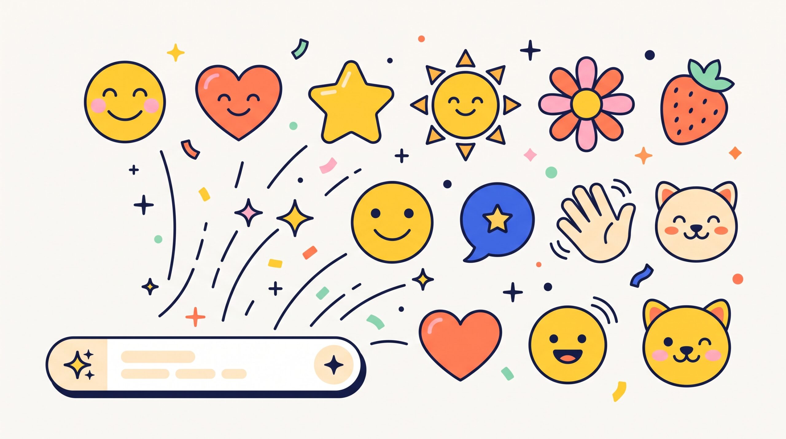 AI Emoji Style Prompts for Flat Icons and Simple Shapes