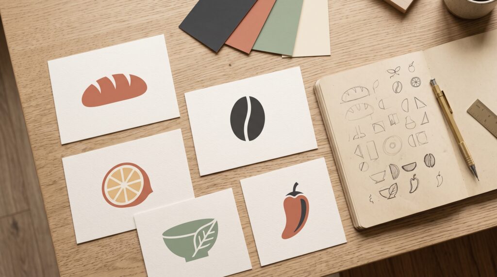 AI food logo prompts