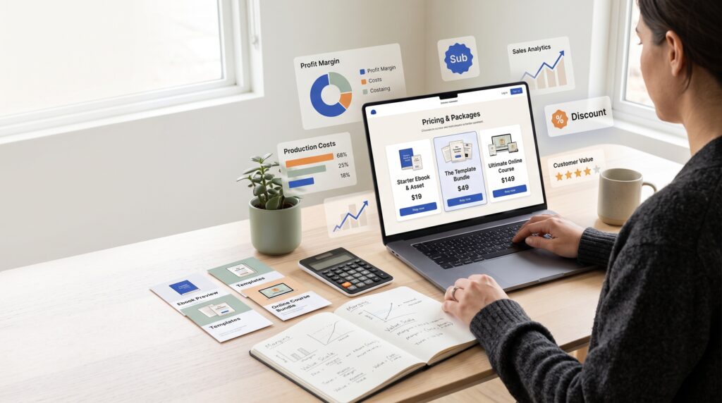 digital product business pricing