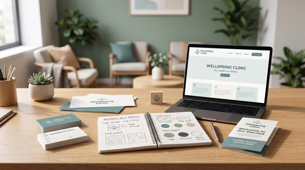 healthcare branding on a budget