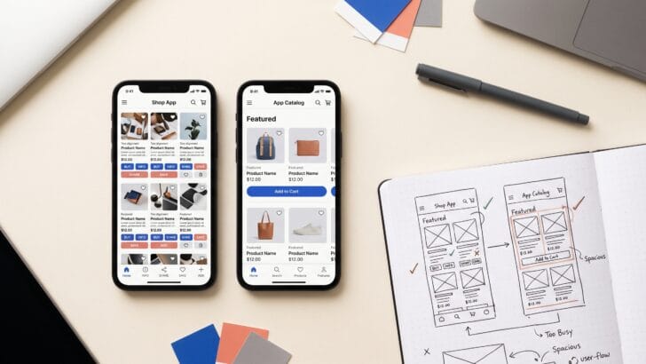 mobile app layout mistakes