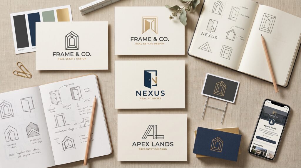 real estate company logo design